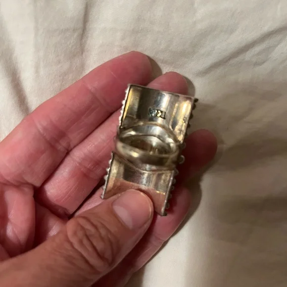 Spell turquoise shield ring - Picture 2 of 2